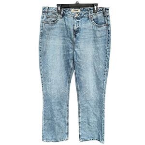 Rock & Roll Cowgirl Light Wash High Rise Back Yoke Detail Bootcut Jeans 36x34